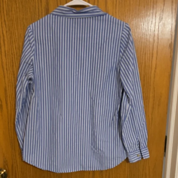 Polly & Esther Blue and White Striped Top - Picture 3 of 3